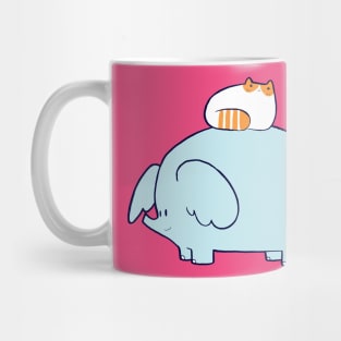 Cat and Elephant Mug